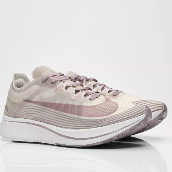 Nike Zoom Fly Chicago Mens UK 10 Taupe Grey Running Shoe US 11 EU 45 AA3172-200 - Picture 1 of 11
